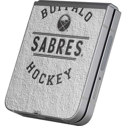 NHL Buffalo Sabres Black Text Galaxy Z Flip6 Skin
